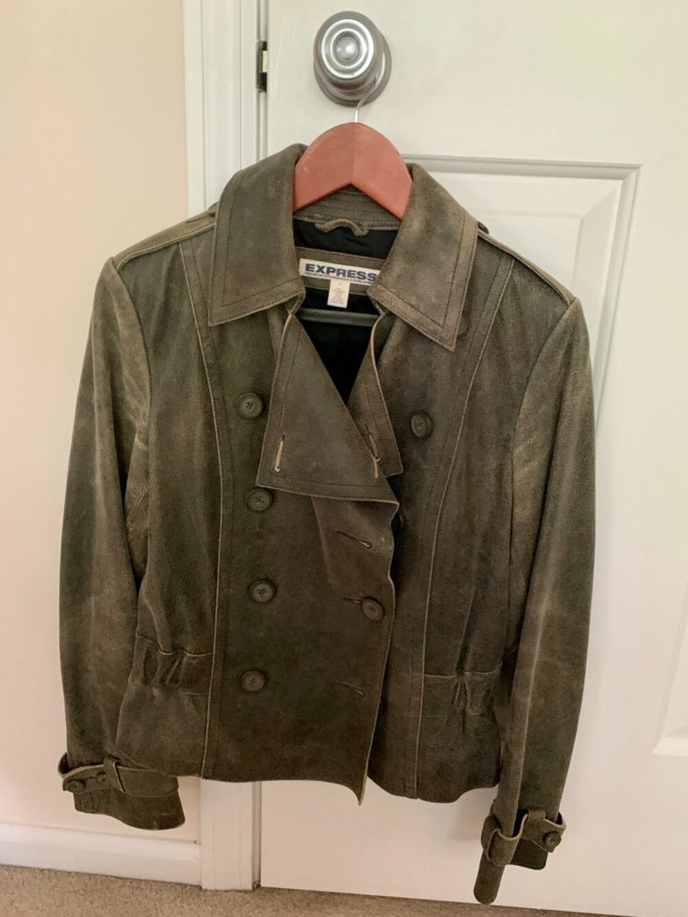 Vintage Leather Jacket Express Sz. 4
